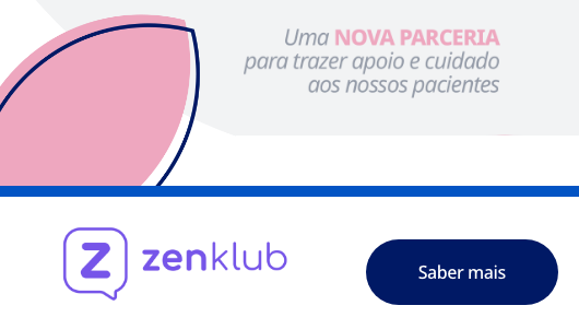 zenklub banner - contem a frase "uma nova parceria para trazer apoio e cuidado aos nossos pacientes"