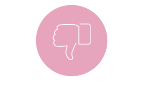 Sinal negativo, alimentos para evitar